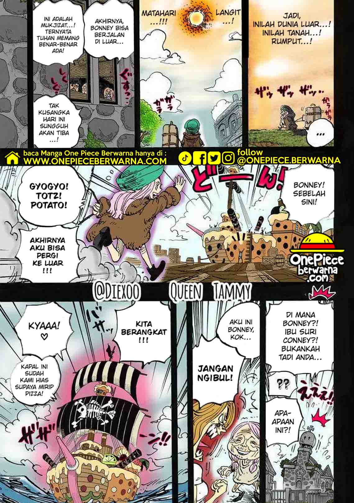 Baca manga komik One Piece Berwarna Bahasa Indonesia HD Chapter 1101